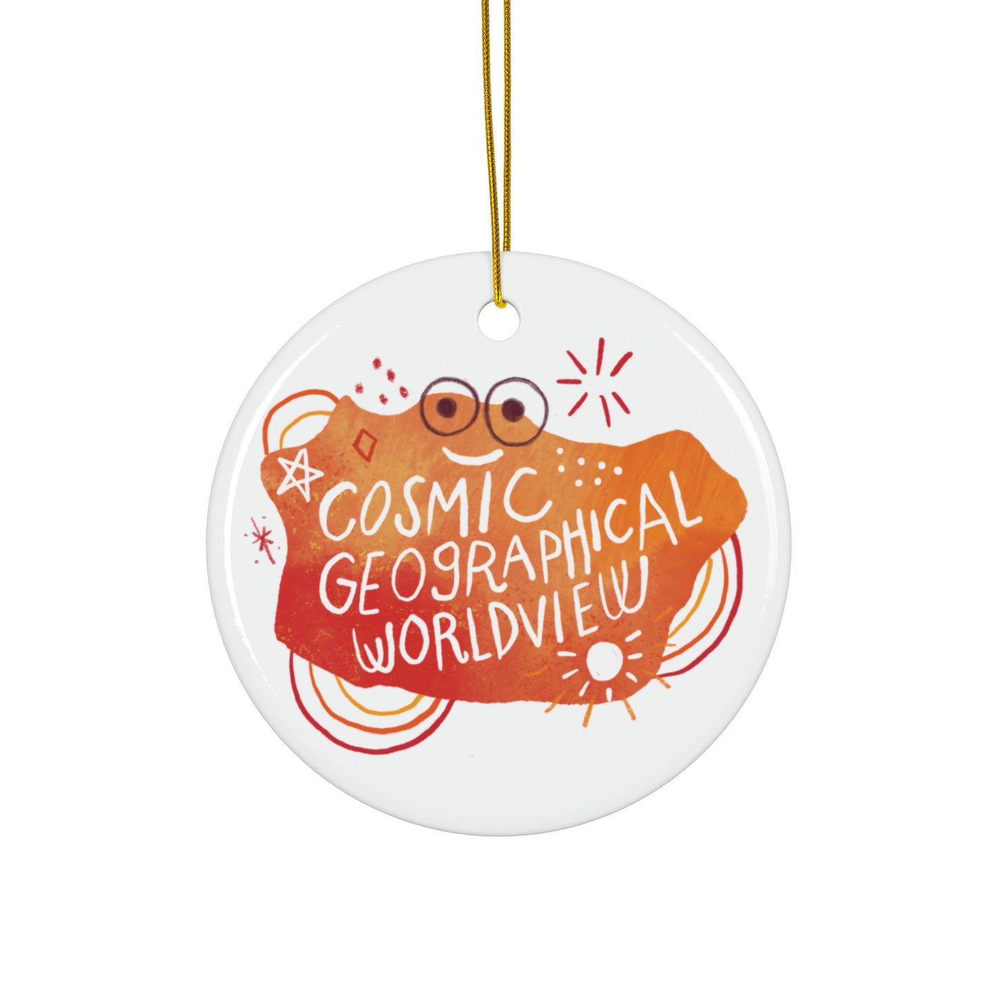 "Cosmic Geographical Worldview" Ornament Double-Sided (1pc, 3pcs, 5pcs, 10pcs)